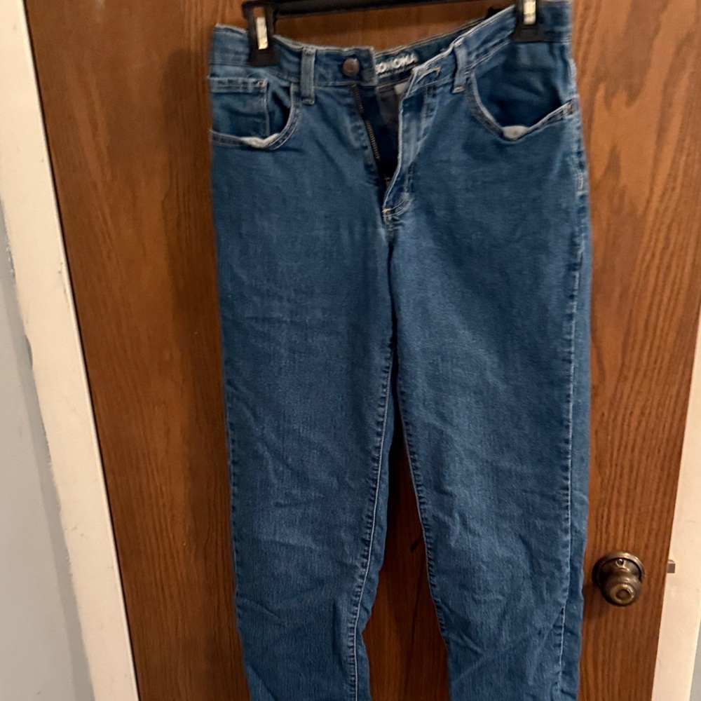 Sonoma Women's Straight Leg Blue Jeans